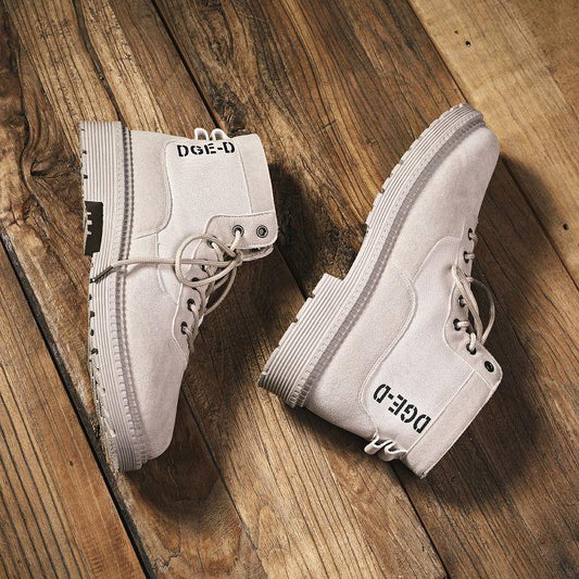 Boots Men Outdoor Sneakers Lace Up Non-slip Shoes High Top Fashion Casual Shoes Male Martin Boots