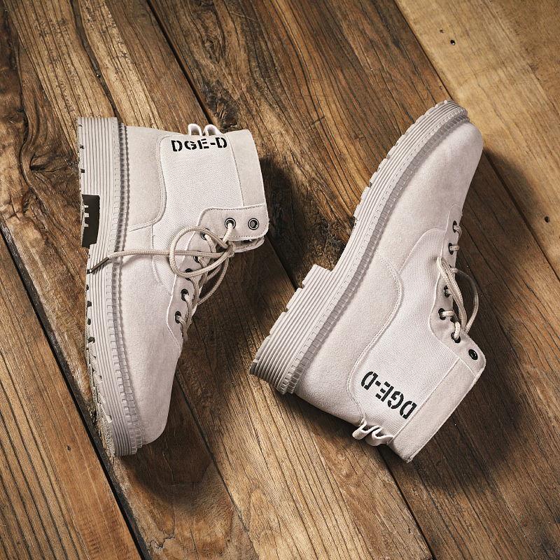 Boots Men Outdoor Sneakers Lace Up Non-slip Shoes High Top Fashion Casual Shoes Male Martin Boots