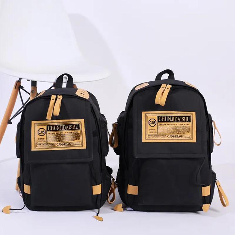 Campus Style Couple Backpack Fashion Trend Men's Backpack Student Large-capacity Anti-theft School Bag