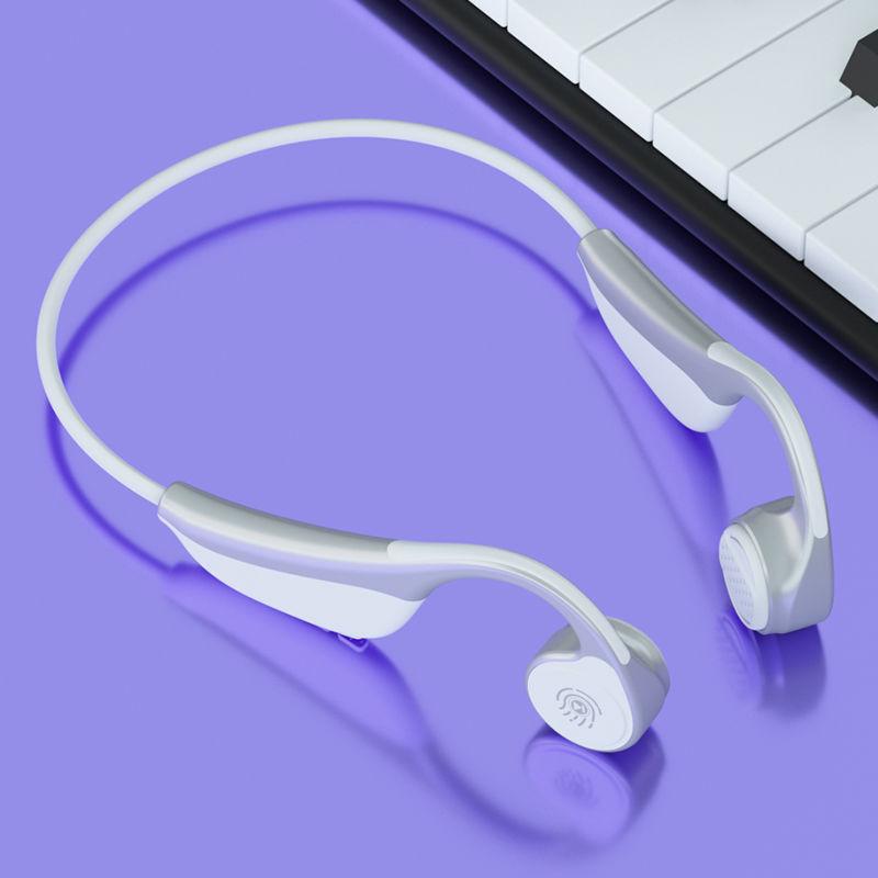 Bluetooth 5.0 Earphone Bone Conduction Binaural Hifi Stereo HD Call Headset with 2200 MAh Power Bank