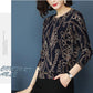 Vintage Ethnic Style Printed Woolen Sweater Women Loose O-Neck High-end Cashmere Sweater Wool Knit  Jumper Top
