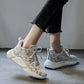Mesh Sports Shoes Women's Spring and Autumn Women's Shoes Breathable Fitness Running Shoes Net Celebrity Wild Casual Old Shoes