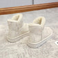 Thickened Snow Boots Women's Short Tube Short Boots with Wool Winter New Non-slip Thick Warm Cotton Shoes Plus Cashmere Boots for Children
