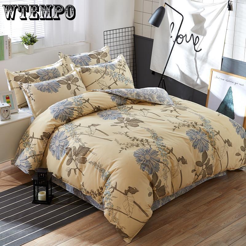 New Fashion Home Textile Bedroom Bedding Sets Colorful Geometry Duvet/Quilt Cover Bed Sheet