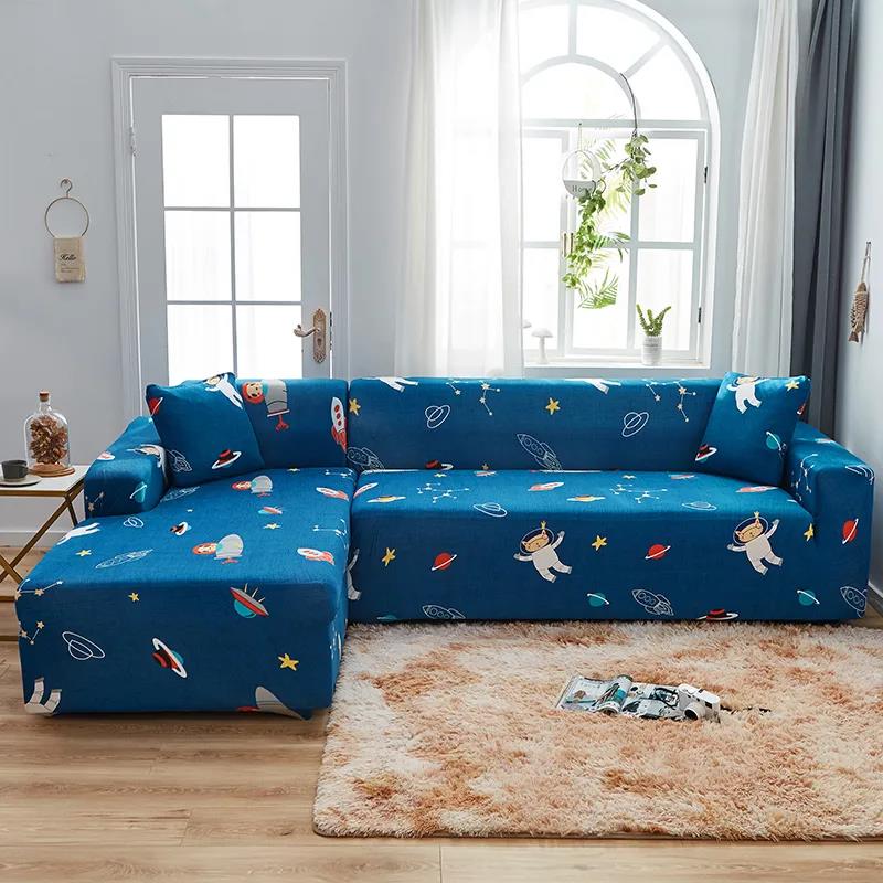 Optional 1/2/3/4 Seat Sofa Cover Geometric Printing Universal Stretch Sofa Cover All-inclusive Non-slip Sofa Cover Home Decoration Sofa Cover