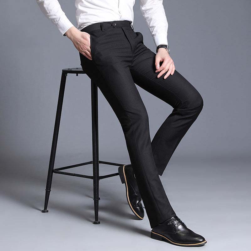 Men's Business Formal Wear Professional Casual Trousers Spring and Summer Straight Pants