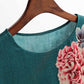 One-piece Printed Round Neck Top T-shirt Loose Short-sleeved Slimming Bottoming Shirt for Women Comfortable Cool and Breathable