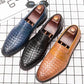 British Fashion Korean Men's Casual Shoes Men's Shoes Leather Embossing Classic Luxury Mans Footwear