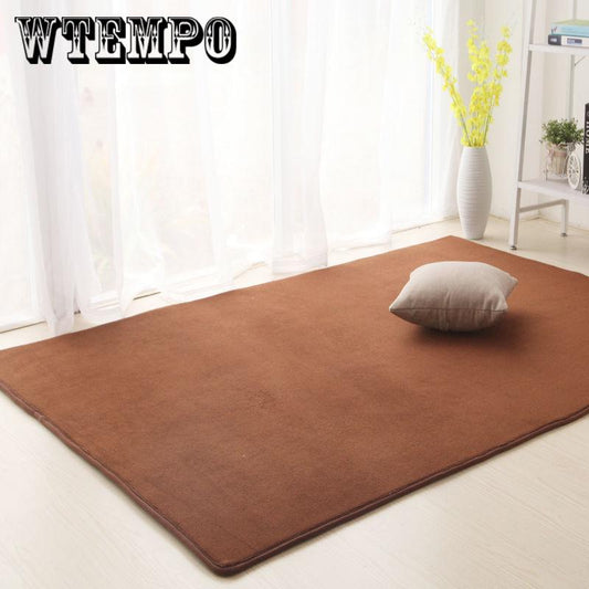 High-end Home Coral Velvet Carpet Bedroom Living Room Non-slip Blanket  Crawling Mat