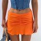 90s Pink Mini Dance Skirts Lady Trendy Y2K Summer Beachwear White Brandy Jupe Preppy Style Ruched Pleated Skirt Woman High Waist