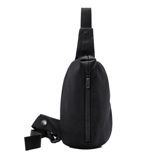 Chest Bag Men Black Large Capacity Multi-pocket Nylon Shoulder Bag Outdoor Sports Pockets