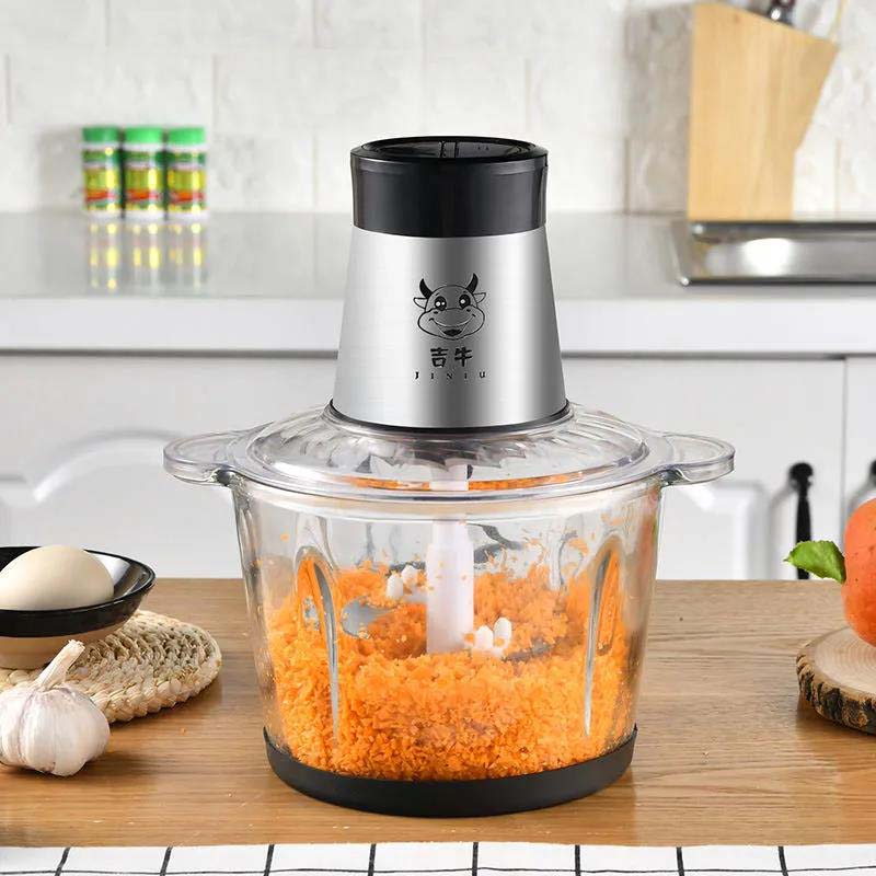 Meat Grinder for Cutting Meat Stuffing Electric Household Automatic Stainless Steel Stirring and Crushing Vegetable Multifunctional Cooking Machine