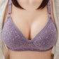 Comfortable Cotton Printed No Steel Rings Gathering Adjustable Anti-sagging Women's Lingerie Bra