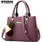 Leather Handbags Women Bag High Quality Casual Shoulder Bag Elegant and Temperament