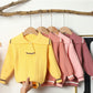 Girls Sweater 2021 Children's Clothing Autumn Baby Knit Sweater Children's Bottoming Shirt Small Fragrance Top Spring