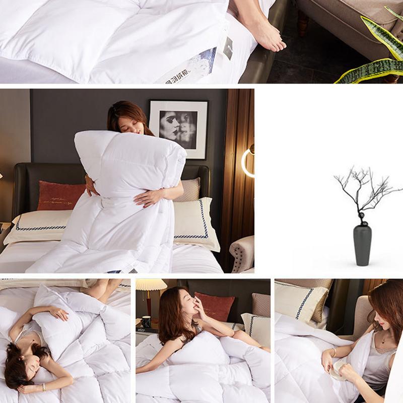 Winter Thick Warm Down Quilt Household Single Double White Goose Down Quilt Student Dormitory Four Seasons Universal Quilt