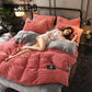 4pcs Bedding Set Magic Velvet Winter Duvet Cover King Queen Size Warm Bed Set Home Textiles 4pcs