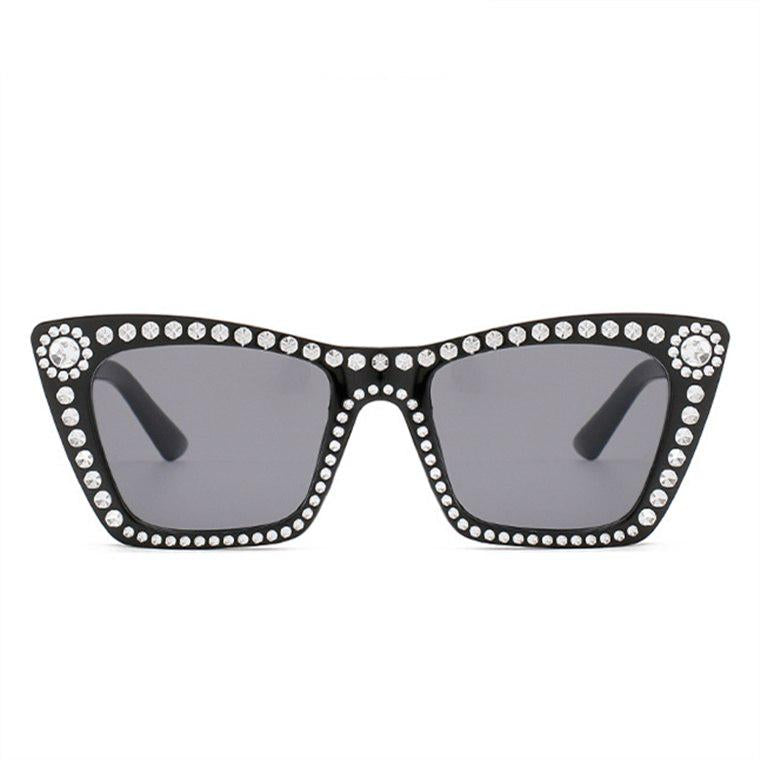 Rectangle Sunglasses Women Fashion Imitation Diamond Sun Glasses luxury Brand Designer Retro Glasses