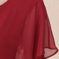 Women's Summer Chiffon Top Loose Large Size Solid Color Short Sleeve Top