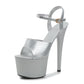 Color Pole Dance Shoes Stripper High Heels Women Sexy Show Shoes Sandals Party Club 16CM Platform High-heeled Shoes Wedding