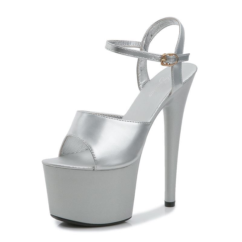 Color Pole Dance Shoes Stripper High Heels Women Sexy Show Shoes Sandals Party Club 16CM Platform High-heeled Shoes Wedding