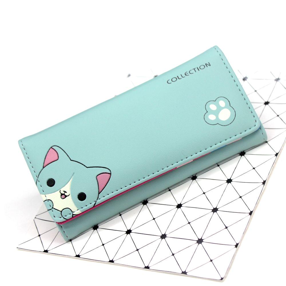 Long purse female student cartoon wallet girl hand purse thin wallet card bag zero wallet