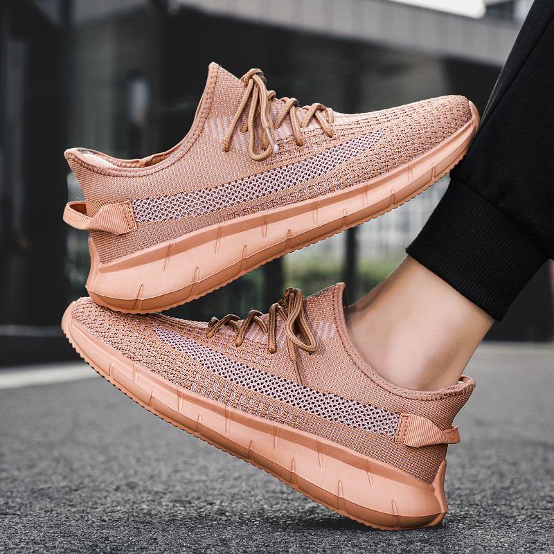 Shoes Men's Sports Shoes Summer Hollow Mesh Running Shoes Lightweight Plus Size Deodorant Breathable Mesh Shoes