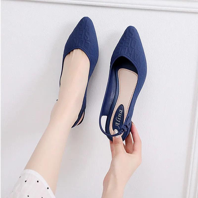 Sandals Slippers Women Summer Shallow Sandals Ladies Style Thick Shoes Waterproof Single Shoes Casual Shoes