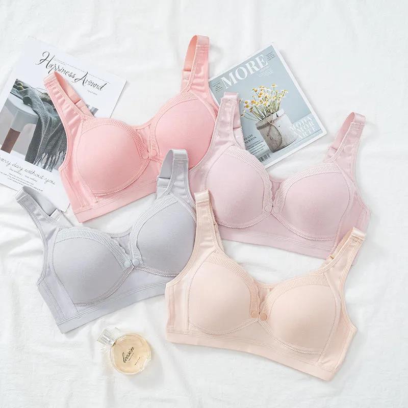 Autumn and Winter Breast-feeding Underwear Gathers Anti Sagging Breast-feeding Bra for Pregnant Women Pure Cotton Thin Bra
