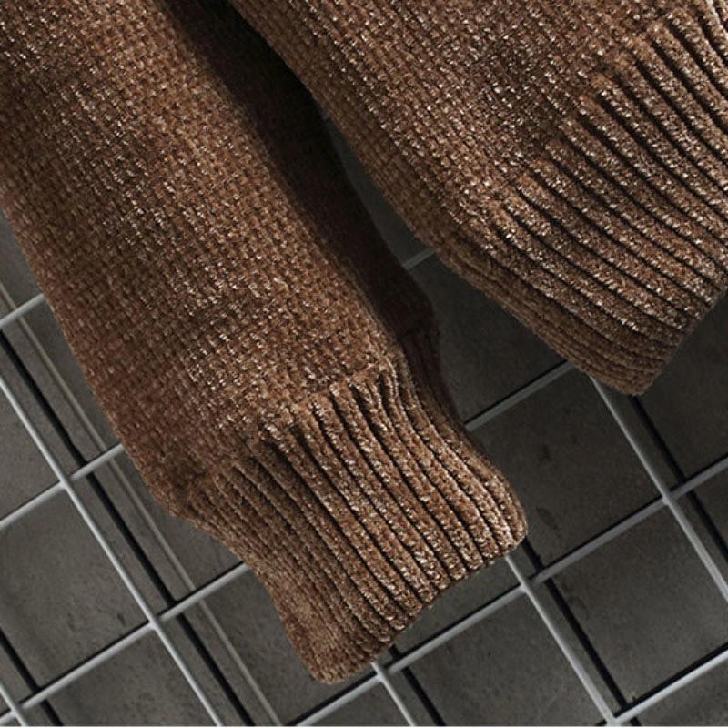 Sweater Men's Round Neck Thickened Autumn and Winter Men's All-in-one Fleece Sweater Winter Pullover Sweater