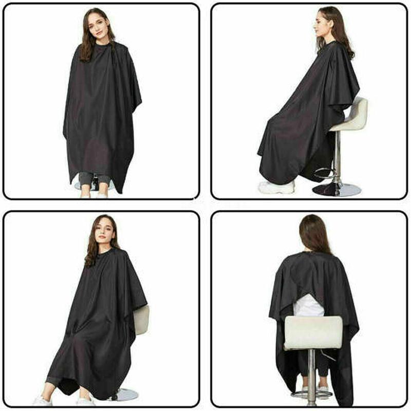 Salon Barbers Cape Hair Cutting Haircut Cape Hairdresser Gown Waterproof Cape Black