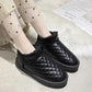 Leather Winter Waterproof Snow Boots Women's Short Boots Short-tube Cotton Shoes Thick-soled Non-slip Foot Thickening To Keep Warm