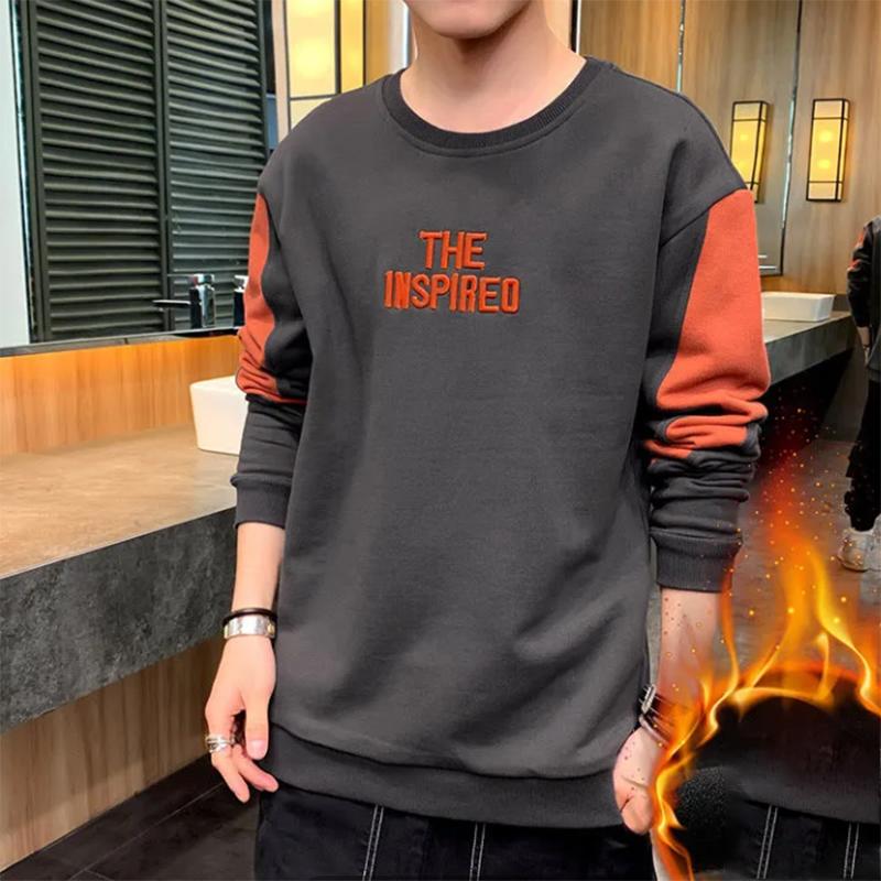 Men's Sweater Autumn Trend Bottoming Sweatshirts Top Clothes Autumn Loose Long-sleeved Sweater