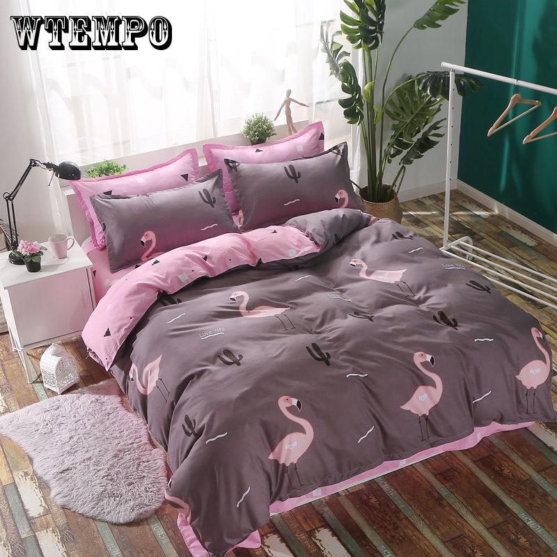 Bedding Set Best Wishes Duvet Cover Double Bed Flat Sheet Adult Bedspread Fashion Bed Linen