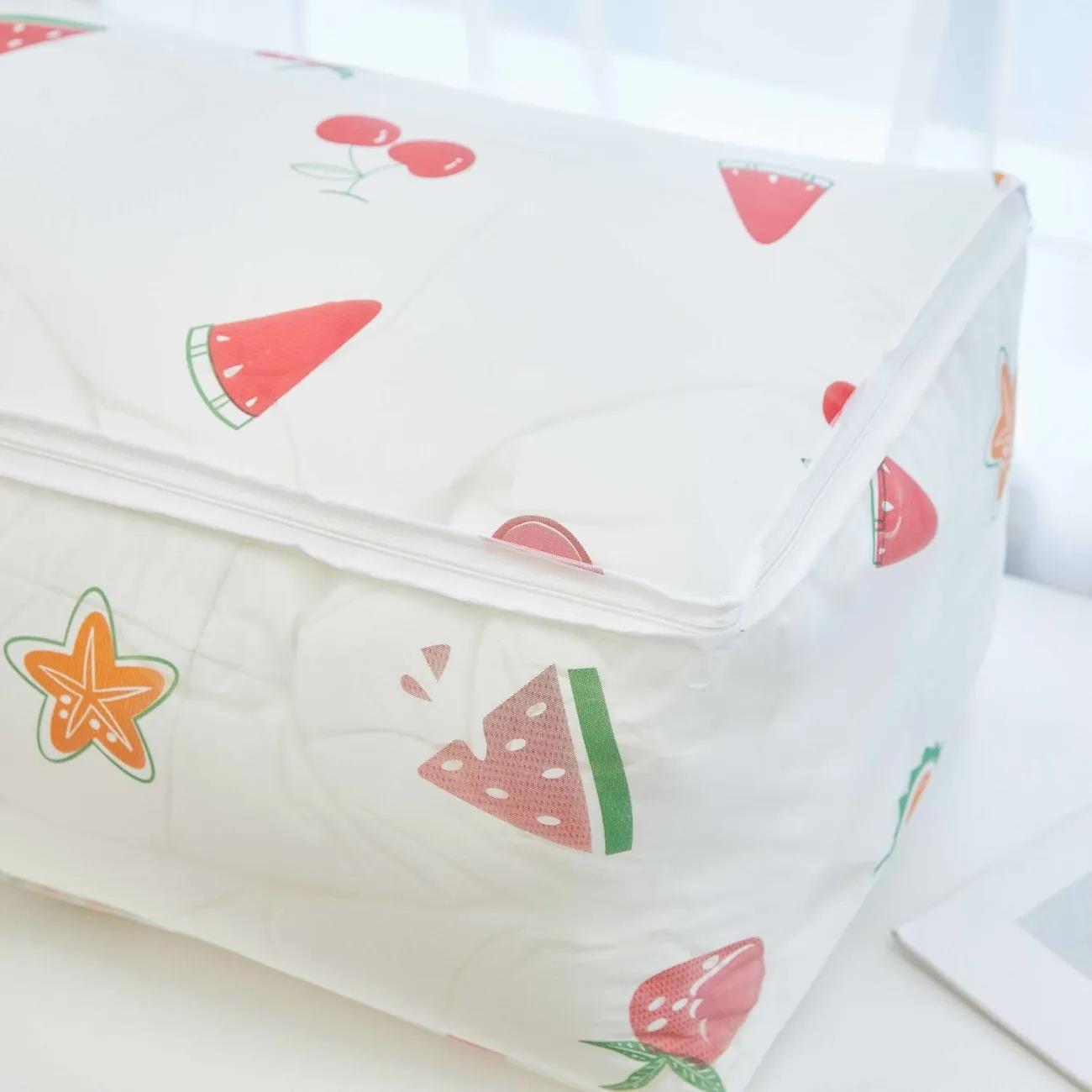 Quilt Clothes Storage Bag Washable Large Clothes Quilt Dust Bag = Cartoon Household Organizing Bag