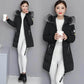 Winter Clothes Korean Version of Cotton-padded Jacket Women's Large Fur Collar Jacket Slim Slimming Cotton-padded Jacket Mid-length