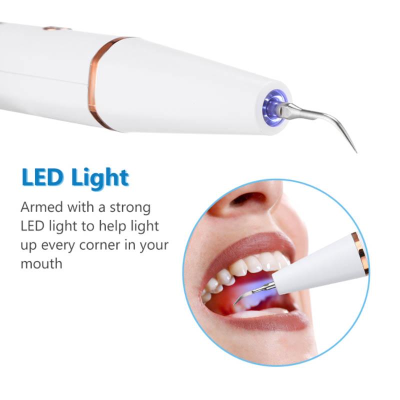 Teeth Whitening and Cleaning Artifact Teeth Cleaning Device Dental Calculus Household Cleaner Tartar Removal Tool Ultrasonic