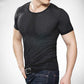 Ice Silk Mesh Quick-drying T-shirt Short-sleeved Men's Summer Hollow Mesh Breathable Sports Thin Large Size Top