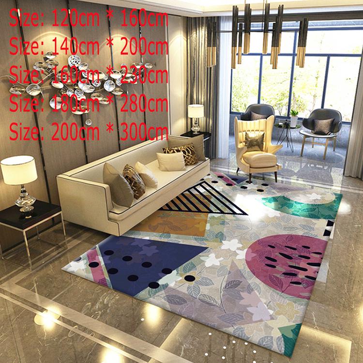 Geometric Carpets For Living Room Home Decor Bedroom Carpet Modern Soft Floor Mat Sofa Area Rugs