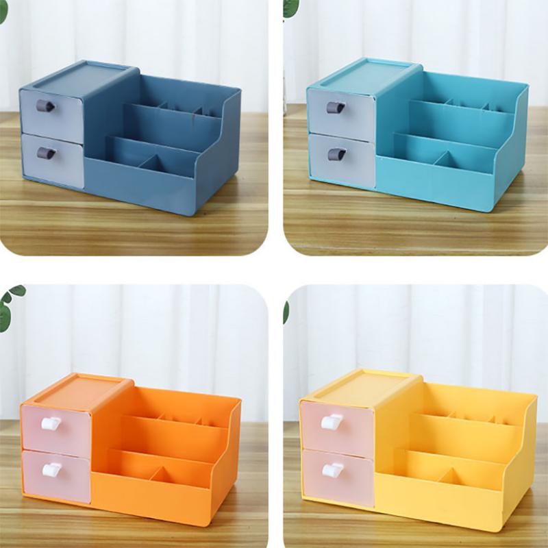 Cosmetic Storage Box Finishing Box Student Dormitory Bedroom Lipstick Makeup Brush Storage Rack Multifunctional Desktop Storage