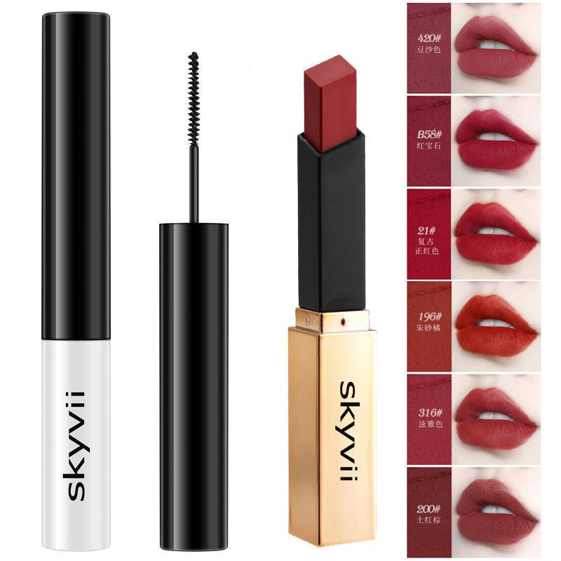 Not easy to discolor Mascara ultra-fine brush head is waterproof and elongated without blooming