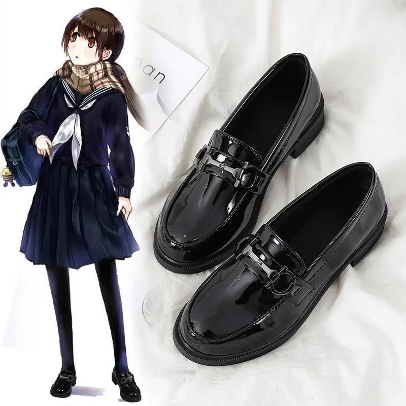 Small Leather Shoes Female Retro Spring and Autumn British Style Flat Japanese College Style Jk Single Shoes