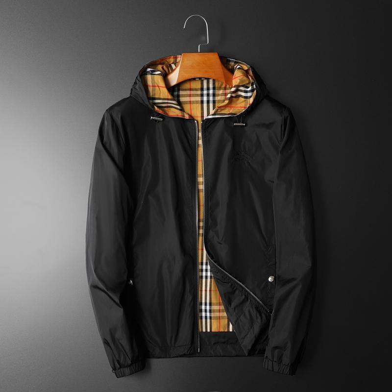 European and American Trendy Brand Plaid Lining Hooded Jacket Men Autumn Light Luxury Thin Casual Youth Jacket Men