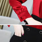 V-neck Dress Female Temperament Fake Two-piece Waist-reducing Age Thin Stitching Package Hip Skirt