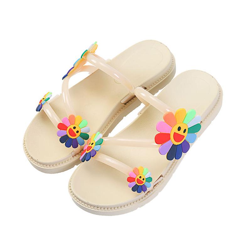 Ladies Slippers Summer Wear Soft-soled All-match Sandals and Slippers Female Students Out Thick-soled Non-slip Shoes
