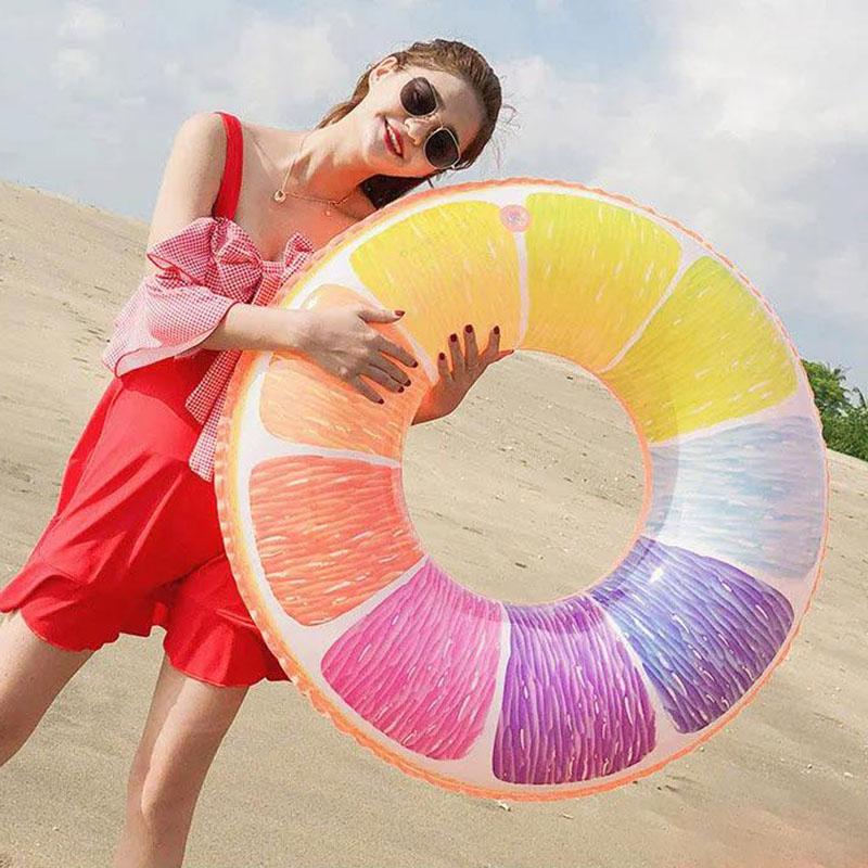 Swimming Ring Adult Children Thickened Inflatable Lifebuoy Baby Floating Ring Child Armpit Ring Adult Swimming Equipment Female