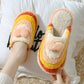 Autumn and Winter Pure Soles Cotton Shoes Indoor Dressing Plain Furry Shoes Fashion Casual Trend