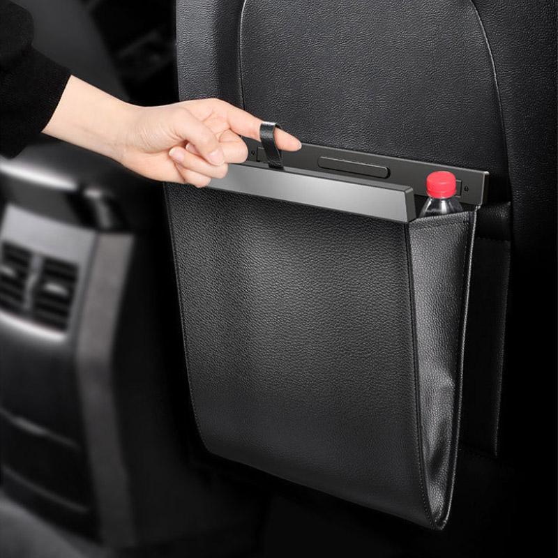 Car Trash Can Car Interior Rear Car Trash Pocket Storage Bag Car Auxiliary Supplies Large Space Car Trash Bag