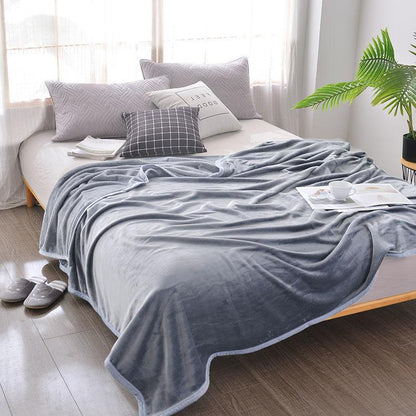 Winter Thicken Flannel Blanket Duvet Cover Blanket Double-sided Fleece Sheet Single Coral Fleece Blanket Bedding Sheet Sofa Decoration Blanket