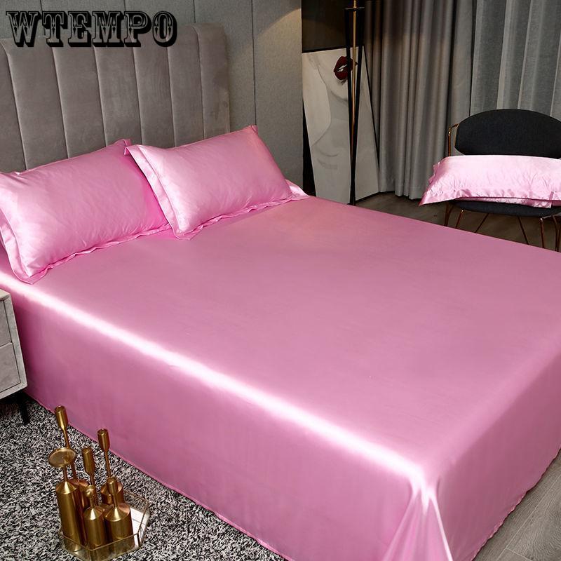 1.8m/2m Queen King Bed Sheet Summer Ice Silk Sheets Silk Slippery Household Ice Silk Sheets